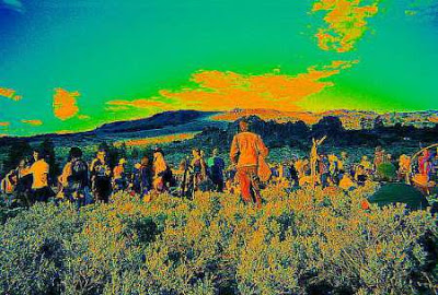 Rainbow Gathering Photograph by Gregory Vanderlaan 2004 California