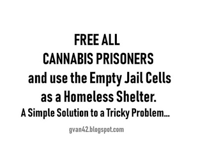 MEME - Free All Cannabis Prisoners and Use the Empty Jail Cells as a Homeless Shelter