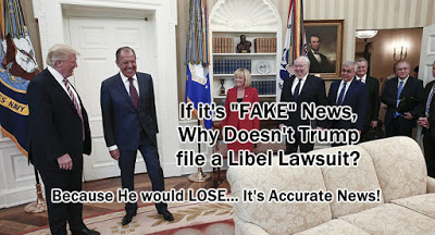MEME gvan42 - Trump accuses newspapers of FAKE NEWS but never files a Libel Lawsuit... Because He Would LOSE!