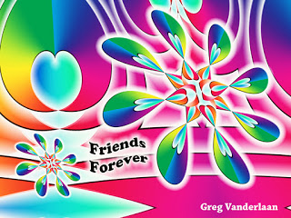 Friends Forever Psychedelic Art by Greg Vanderlaan vandergreg gvan42 purple64ets gregvan
