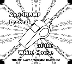gvan42 - Free Coloring Book - gvan42 - Anti tRUMP Protest at the White House - Whistle Blowers