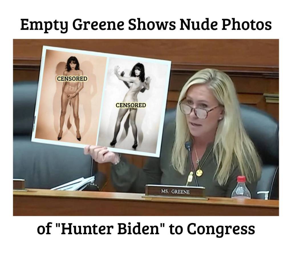 MT Greene ho Nude Photo of Melania Trump to Congress